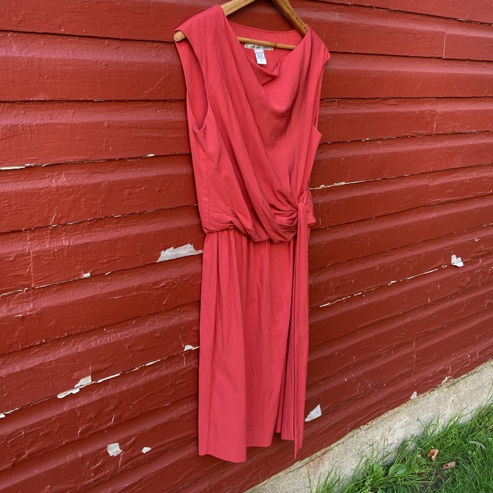 Diane Von Furstenberg Tamara Dress in Cayenne Women’s Size 8 - Picture 8 of 13